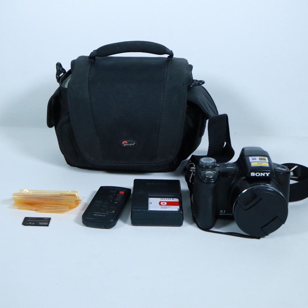 Sony Cyber-Shot DSC-H50 9.1MP Digital Camera w/15x Zoom Tested Working Lowepro